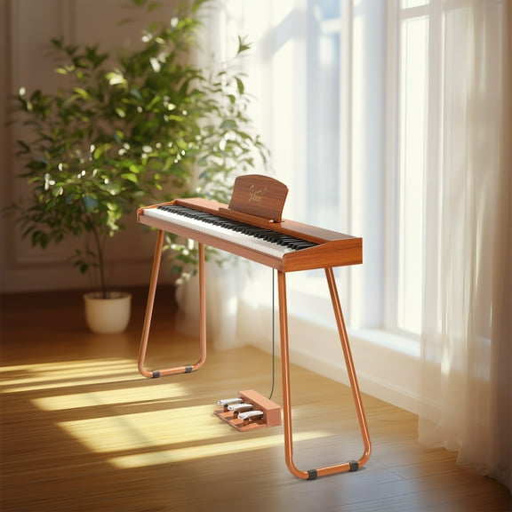 SEEKOL  88 Key Digital Piano for Beginners Home Use, Semi-Weighted Keyboard with Stand Sustain Pedal & Bench, Complete Electronic Piano Set.