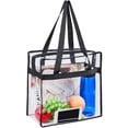 thumbnail image 4 of Qenwkxz Women's Clear Stadium Tote Bag, Clear, 4 of 8