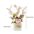 thumbnail image 3 of Cyber and Monday Deals! kkbbma Artificial Flowers Clearance Simulation Flower Set Ceramic Vase Simulation Plant Pot Home Decoration Fake Flower Pot Fake Flowers Artificial Flowers, 3 of 6