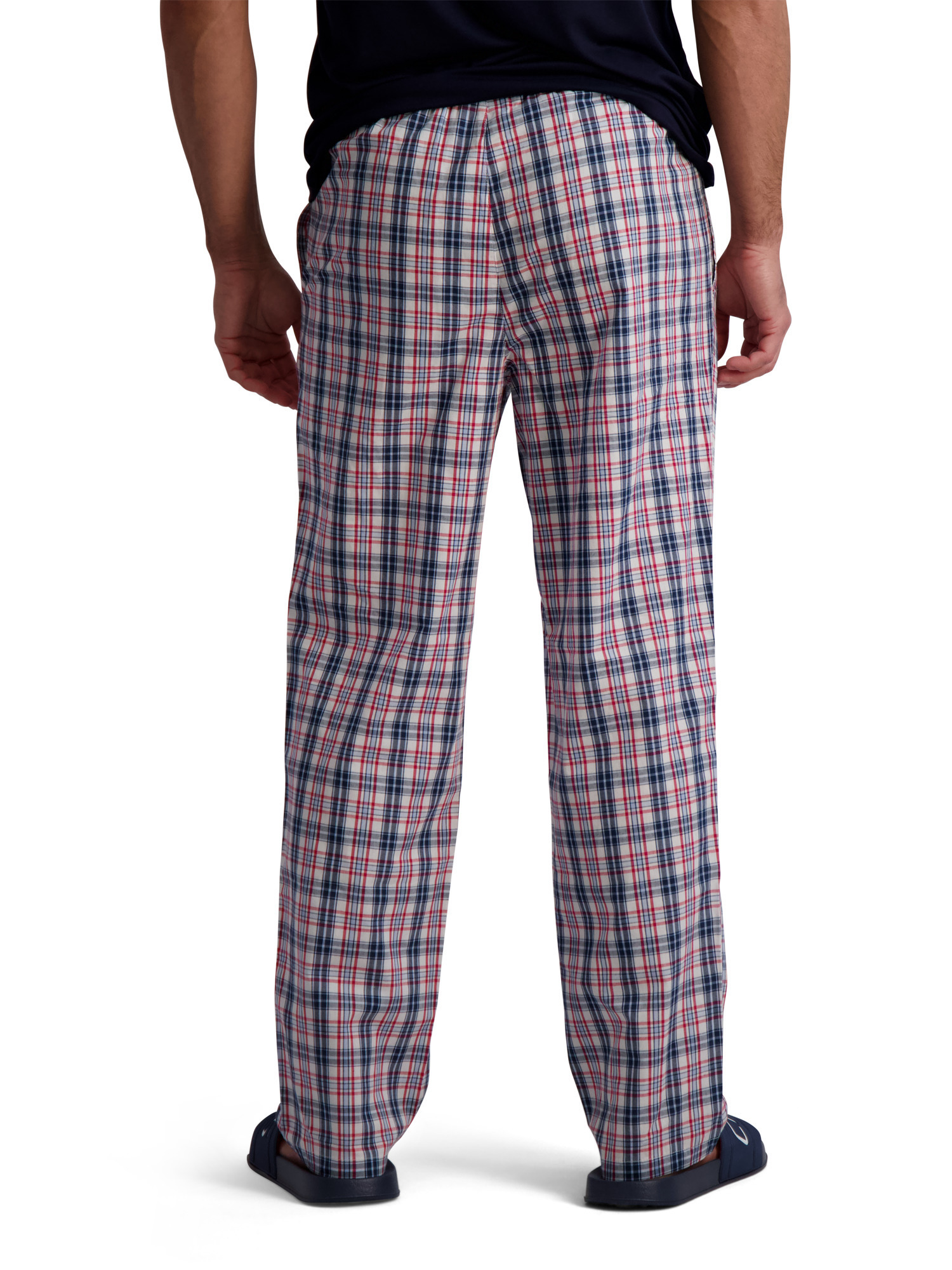 Chaps Men s Classic Poplin Pajama Pants with Pockets Walmart