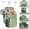 thumbnail image 4 of Cute Avocado and Fruit Pattern Cooler Backpack, Leakproof Lunch Bag with Kawaii Design for Summer, Work, and Road Trips, 4 of 6