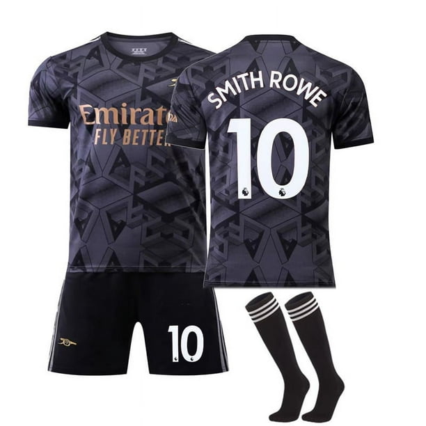 2425 Camiseta de visitante del Barcelona chaleco negro 19 Yamal No. 10 Messi traje de uniforme de fútbol camiseta transfronterizatalla 19+calcetines