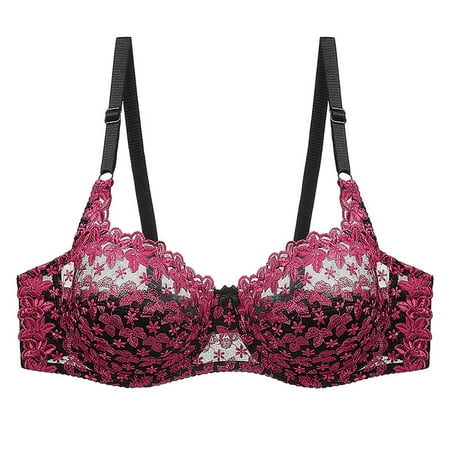 

TZNBGO Plus Size Bras for Women Push Up Bras Backless Bra Minimizer Bras Non Wired Woman s Fashion Plue Size Underwire Lace Embroidery Comfortable Up Hollow Out Bra Underwear 6608 Large Size Ultr2921