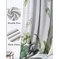 thumbnail image 3 of Eucalyptus Leaves Kitchen Curtains Rustic Green Plants Botanical Cafe Short Curtains for Bathroom Blackout Window Curtain Grommet Small Window Treatment Tier Drapes for Bedroom Living Room 42"x45"x2, 3 of 9
