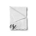 thumbnail image 2 of Choose Joy Soft Flannel Fleece Blanket, Cursive Handwriting on a Plain Background Self Satisfaction Wisdom, Cozy Plush for Indoor and Outdoor Use, 50" x 70", Charcoal Grey and White, by Ambesonne, 2 of 5