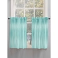 thumbnail image 5 of Turquoise Bathroom Window Curtain, Modern Abstract Art Ombre Striped Light Filtering Coffee Kitchen Curtains, Bedroom Living Room Curtains 2 Panel 84"x54", 5 of 6