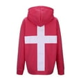 thumbnail image 3 of Letter Patch Embroidery Sport Women's Street Hop Fashion Loose Sweatshirt Hoodie Womens Snap up Sweatshirt Long Sleeve with Pocket Long Sweatshirt Hoodies Women Women S Sweatshirt Sweatshirt Hooded, 3 of 3