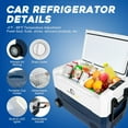 thumbnail image 5 of 45L Car Refrigerator, Portable Freezer Car Fridge with WIFI APP Control & Dual Zone, 12/24V DC, -4℉-68℉ Electric Compressor Cooler, 5 of 9
