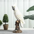 thumbnail image 4 of DOLITY Parrot Statue Art Crafts Desktop Ornament for Office Table Centerpiece Shelf, 4 of 9