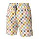 thumbnail image 4 of Fotbe Colorful Checkered 1 Trajes de Baño Estampados para Hombre, Shorts de Verano de Secado Rápido, Ropa de Playa, Bañadores-XX-Large, 4 of 6