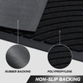 thumbnail image 7 of FEELHOME 17"x30" Non Slip Outdoor Doormat Absorbent Front Door Mat Rubber Welcome Mat for Indoor Outdoor Use Low Profile Dirt Trapper Entryway Rug Black, 7 of 7
