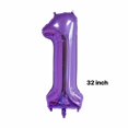 thumbnail image 2 of Decoraciones de fiesta de primer cumpleaños para niñas, color morado, 2 of 4