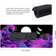thumbnail image 3 of Japanese Balck Blue Purple Wave Gaming Mouse Pad 35.4 X 15.7 Inch XXL Cool Style Art Design Full Des Mousepad Extended Large Non-Slip Rubber Base Keyboard Mat with Stitched Edges for Home Office, 3 of 6