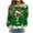 Green, variant on lcziwo Women's Christmas Sweatshirt Crew Neck Casual Pullover Red Wine Glasses Graphic Lightweight Trendy Sweatshirts Loose Fit Plus Size Pullovers 2024 Womens Tops Brown,XXXL