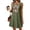 Army Green, variant on AJGRHE Women’s Boho Floral Embroidered Sleeveless Dress, Lightweight Cotton Linen Tunic for Summer Vacation and Daily Use Army Green XXXL