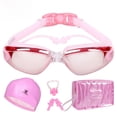 thumbnail image 4 of Gafas de natación Juego de cuatro piezas Tapón para los oídos de una pieza Gafas de natación Miopía Impermeable Antivaho Gorro de natación para adultos, 4 of 4