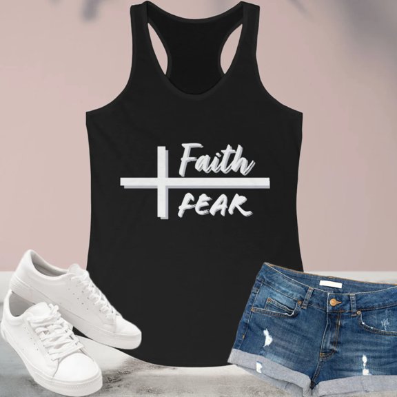 Women's Ideal Racerback Tank, Slim Fit Scoop Neck, Bible Verse Tank Top