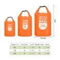 thumbnail image 2 of Uxcell 12L Waterproof Dry Bag, Dry Roll Top Lightweight Dry Storage Bag for Kayaking Camping, Orange 2 Pack, 2 of 6