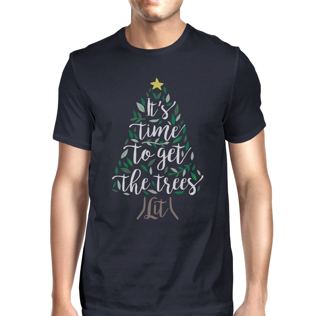 mens navy christmas t shirt