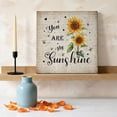 thumbnail image 3 of Ships Next Day Canvas Wall Art 10"x10", Sunflower Wood Framed Canvas Print Painting, Vintage Summer Botanical Bee Spring Floral Ready to Hang Small Picture Wall Decor for Home Kitchen Nursery Office, 3 of 9
