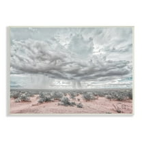 Stupell Industries Rain Cloud Desert Landscape Outdoor Brush Storm Weather, 15 x 10, Design by Nathan Larson