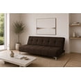 thumbnail image 1 of Sofa Cama Reclinable El Bazar Store New York Chocolate Futon 3 posiciones Sala Love Seat, 1 of 7