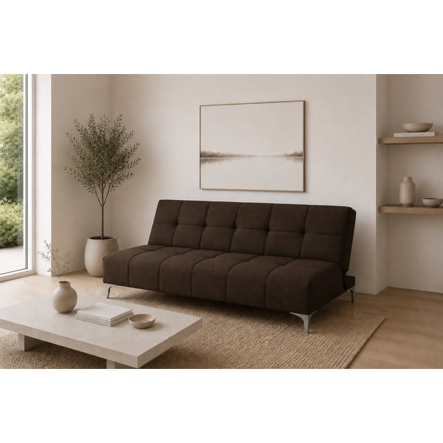Sofa Cama Reclinable El Bazar Store New York Chocolate Futon 3 posiciones Sala Love Seat