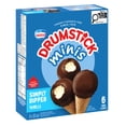 thumbnail image 4 of DRUMSTICK Minis Simply Dipped Vanilla Frozen Dessert Cones, 6 x 63 ml, 4 of 7