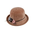 thumbnail image 4 of ADDHAT 1Pack Top Hat Knitted for Women with Wide Brim and Feature, 4 of 8