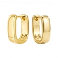 thumbnail image 2 of Small Chunky Silver Earrings for Women Trendy,Gold Plated Small Hoop Earrings Hypoallergenic Earrings Small Thick Huggie Hoops Earrings for Jewelry Gifts, 2 of 8