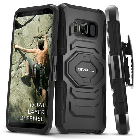 Galaxy S8 Active Case, Evocel [Belt Clip Holster] [Kickstand] [Dual Layer] New Generation Phone Case for Samsung Galaxy S8 Active (SM-G892) (2017 Release), (Samsung S8 Best Games)
