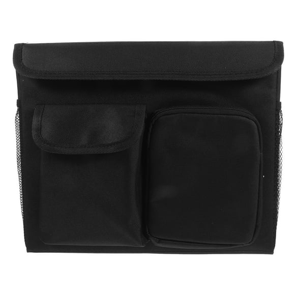 Bolsa lateral para silla de ruedas, bolsa organizadora para andadores, andadores y scooters de movilidad, bolsa de almacenamiento impermeable, ideal para personas mayores, color negro