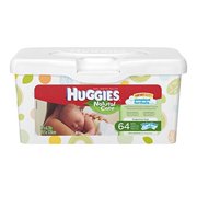 Huggies Natural Care Fragrance Free Baby Wipes Tub, 64 ct