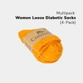 thumbnail image 2 of Cosyfeel Diabetic Socks Women Loose Diabetic Ankle Socks Bamboo Socks For Womens Seamless Toe and Non-binding Top, 4 Pairs Diabetics Neuropathy Socks For Women (Orange Peel, Large), 2 of 7