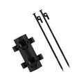 thumbnail image 2 of Soporte para postes de tienda de campaña, soporte para postes de tubo fijo, resistente y portátil 1 soporte para caña 2 clavos, 2 of 9