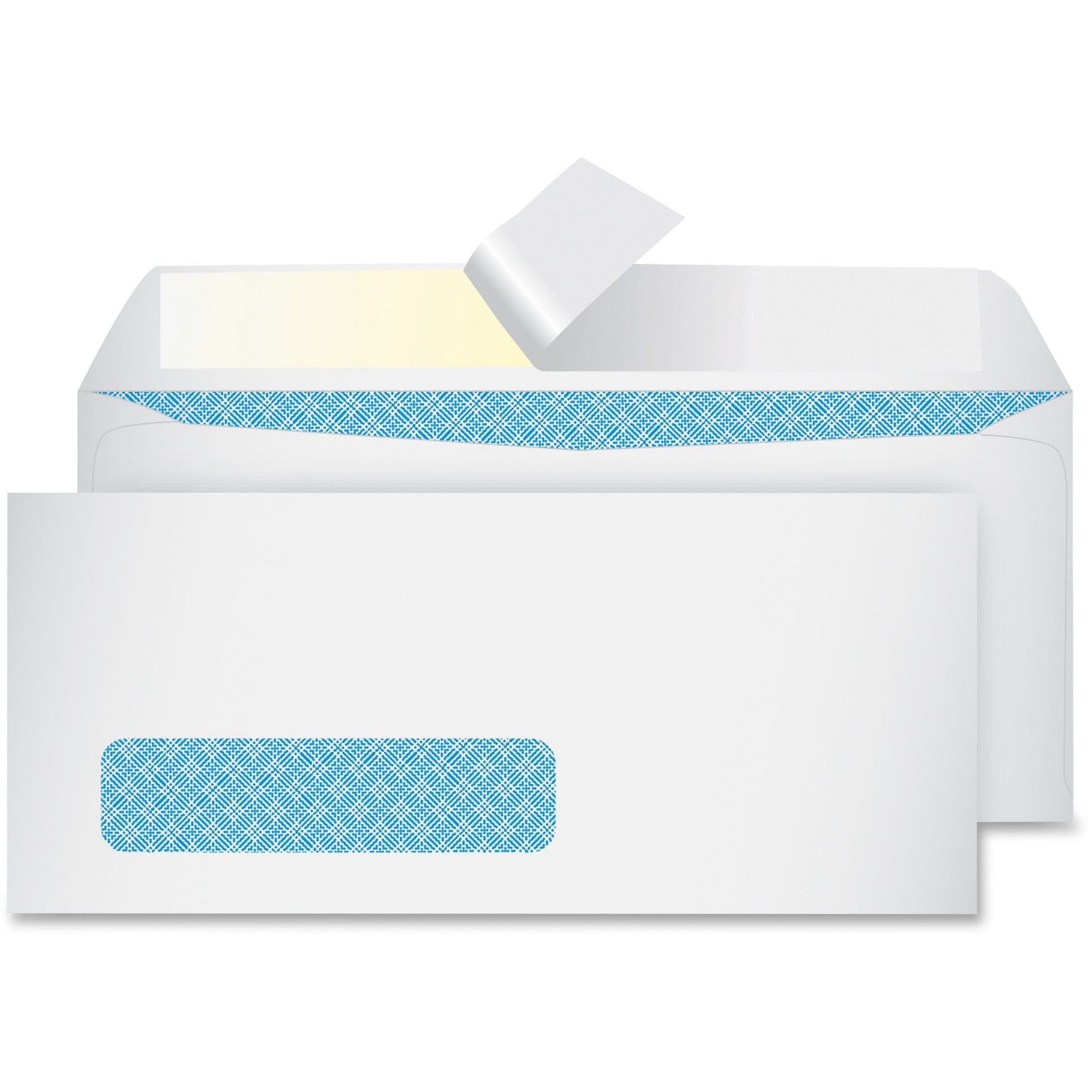 1 Set Security Tint and Pattern 100/Box 24-lb White Wove Redi-Strip Closure #10 Self-Seal Security Envelopes 4-1/8 x 9-1/2 1 Set Security Tint and Pattern 100/Box 24-lb White Wove Redi-Strip Closure #10 Self-Seal Security Envelopes 4-1/8 x 9-1/2
