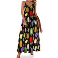 thumbnail image 1 of Nuevo vestido sin mangas de rayas de tallo de algodón de granja, vestido de verano para mujer , vestidos de moda para mujer, vestidos de noche para mujer, 1 of 7
