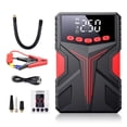 thumbnail image 1 of 1500A 12V Car Jump Starter with 150PSI Air Compressor, 8000mAh Portable Power Bank, LED Flashlight & SOS Mode - Heavy-Duty Jump Box for Up to 6.5L Gas/4.0L Diesel Engines, Includes Thickened Regular, 1 of 6