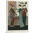 thumbnail image 1 of ARTCANVAS The Tea 1913 Canvas Art Print by Georges Barbier - Size: 18" x 12" (1.50" Deep), 1 of 9