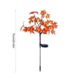 thumbnail image 3 of Qocolcyl Solar Powered Yellow Maple Leaf Tree Stake Lights,LED Yellow Light Autumn Maple Pathway Decor Lights,Waterproof Fall Harvest Thanksgiving Outdoor Yard Lawn Garden Landscape Ornaments, 3 of 6