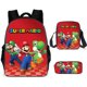 thumbnail image 4 of Anime Mario Brothers Mochila de mario bros Conjunto De 3 Piezas Niños Mochila + Mensajero Bolsa +Caja de lápices Mochilas Escolares, 4 of 4