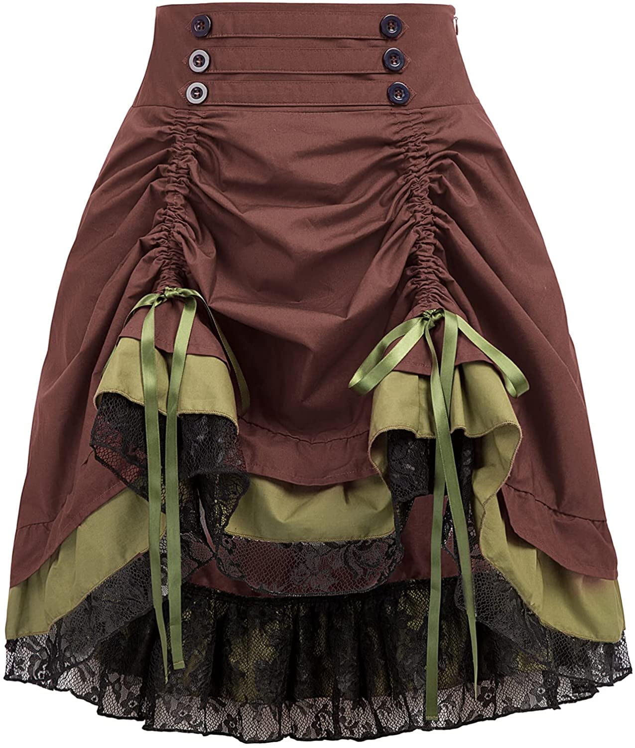 gothic steampunk skirt