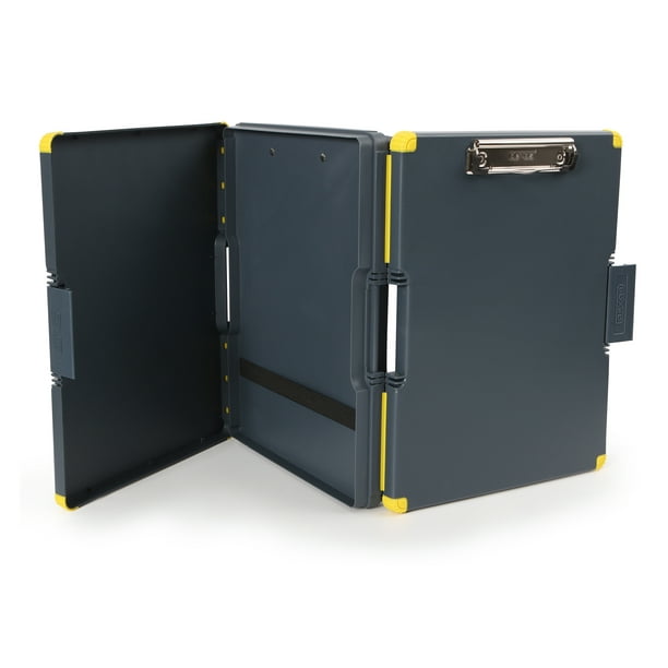 Dexas Dual Sided Clipcase 4517AWM2 Plastic Storage Clipboard, Black