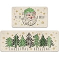 thumbnail image 2 of Naittoop Christmas Decoration Floor Mat Kitchen Oil And Stain Proof Set Wear Proof Door Mat For Entrance, 2 of 6