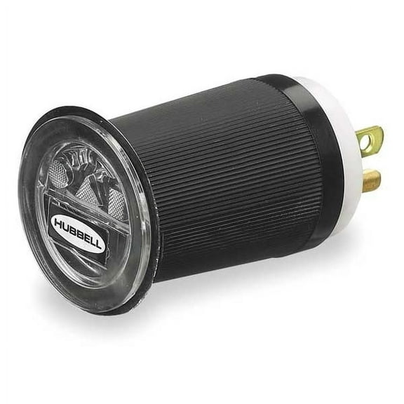 HUBBELL WIRING DEVICE-KELLEMS HBL5200 Receptacle Tester, 125VAC, Neon Lights