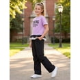 thumbnail image 5 of OBEEII Teen Girls 2 Piece Clothing Set Fashion Cotton Tee Fashion Layered Flounce Cargo Pants with Pockets Y2K Girls Summer Outfits, 5 of 10