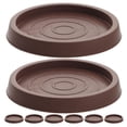 thumbnail image 1 of 8 pcs Furniture Coasters Cups Chair Leg Floor Protector Round Coasters Cups Rubber Coasters Cups, 1 of 8