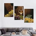 thumbnail image 4 of PRATYUS Fall Decor White Wine Wall Art Canvas 3 Piece Set Modern Art 12x16x3pcs, 4 of 4