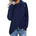 thumbnail image 2 of Female New Long Sleeve Button Cowl Neck Casual Knitted Pullover Tunic Sweaters Cardigan Jacket, 2 of 7