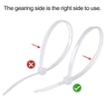 thumbnail image 2 of Soportes para cables XHF 3M, autoadhesivos, blancos, 100 unidades, 2 of 7